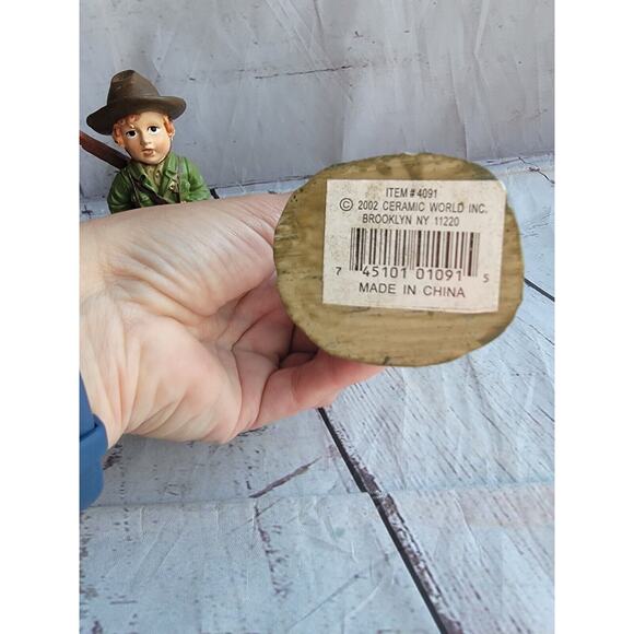 Soldier Boys Boy Scout Figures Set 2 Resin 5 inches Tall - Picture 8 of 8